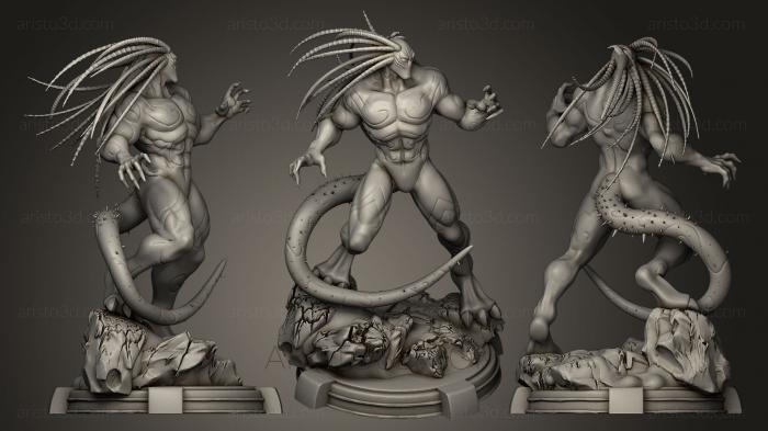 Figurines heroes, monsters and demons (STKM_0136) 3D model for CNC machine